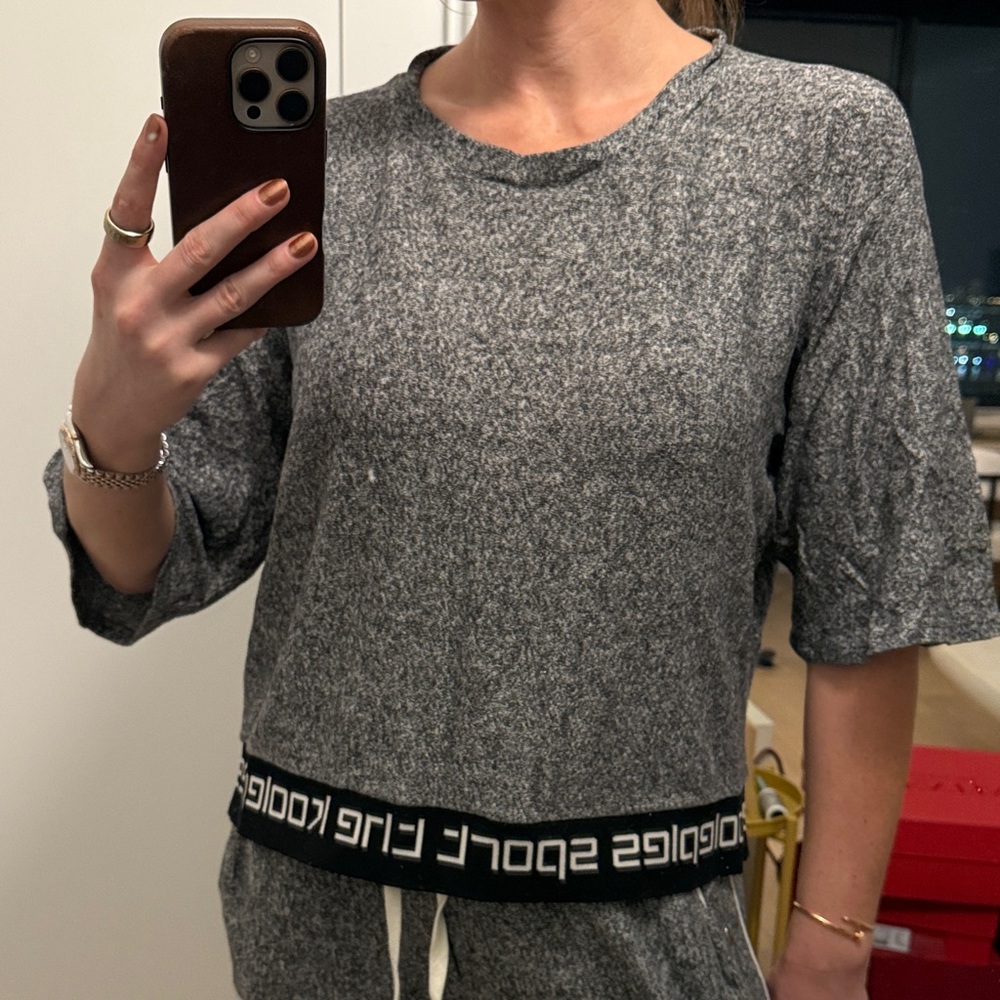 The Kooples Gray Crew Neck Sweater